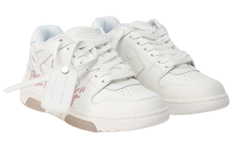 (WMNS) Off-White Out Of Office Low-Top For Walking Sneaker 'White Pink' OWIA259S22LEA0050130