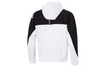 adidas Fi Bp2 Wvjk Contrasting Colors Logo Athleisure Casual Sports hooded Woven Jacket White HE7430