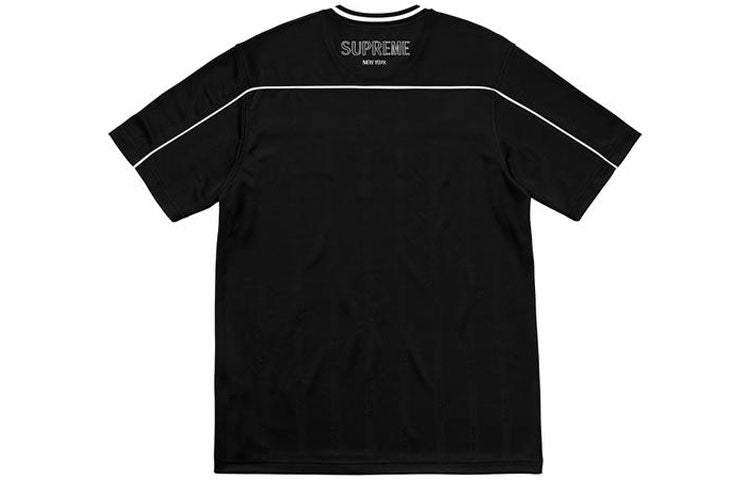 Supreme SS18 Dazzle Warm Up Top Black Tee 'Black White' SUP-SS18-0011