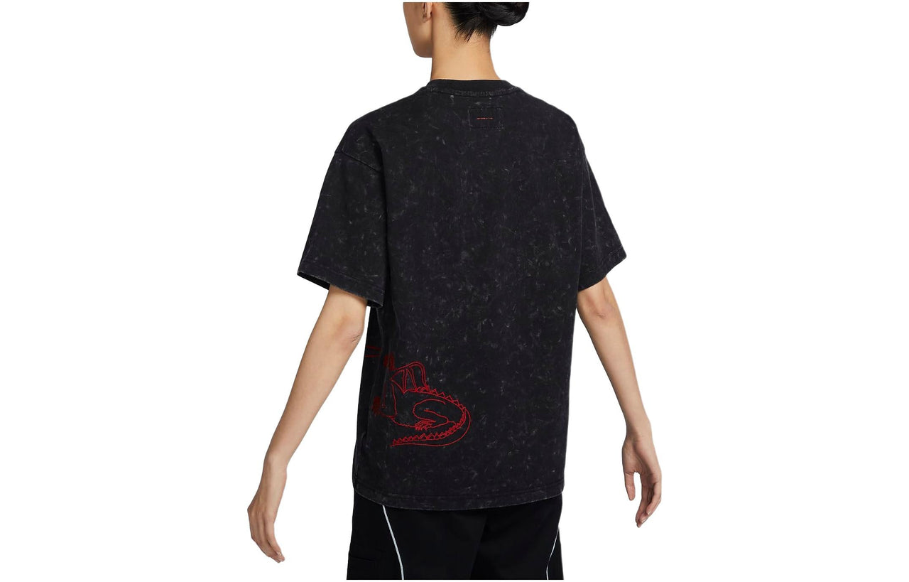 Nike Lunar Year Dragon T-shirt (Asia Sizing) 'Washed Black' FZ7625-010