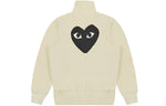 (WMNS) COMME des GARCONS PLAY Big Black Heart Track Jacket 'White' AZ-T255-051-3