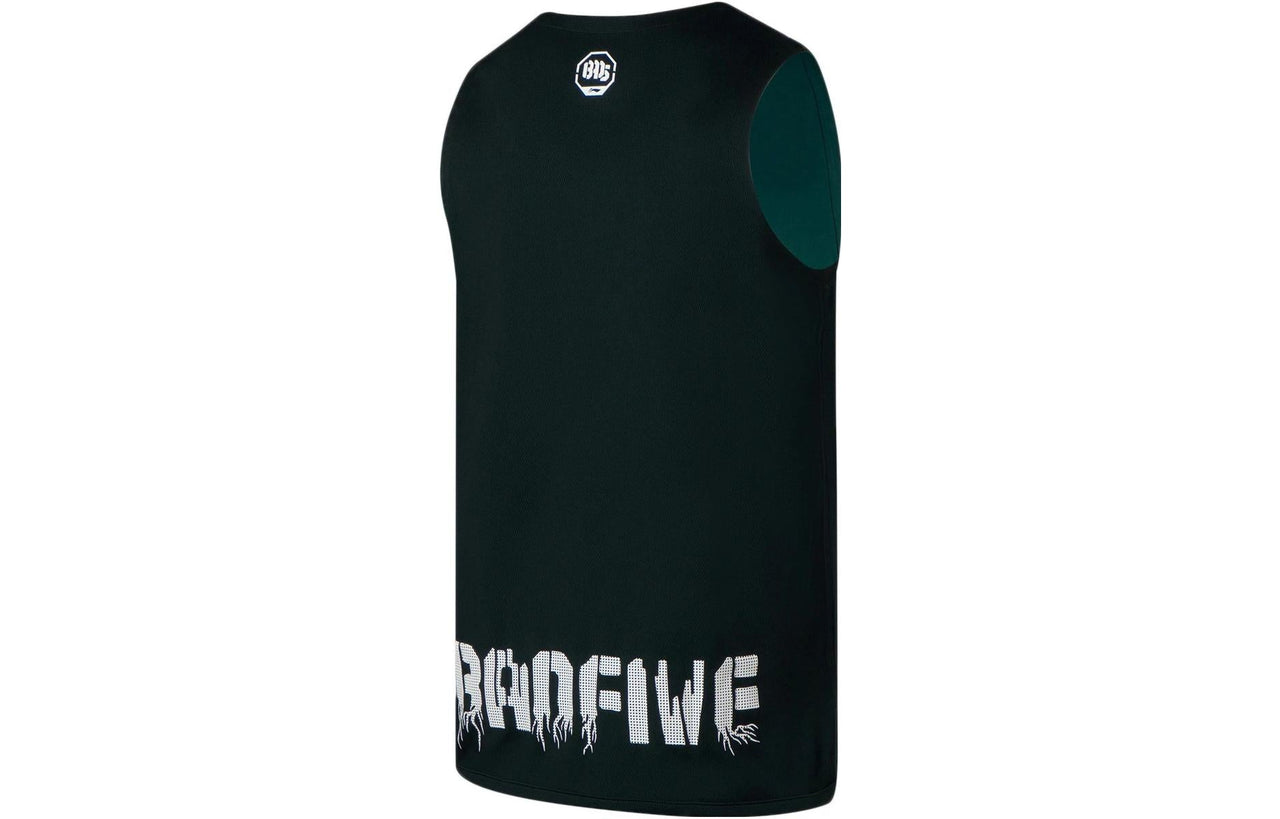 Li-Ning BadFive Basketball League Graphic Jersey 'Black Green' AAYR371-11