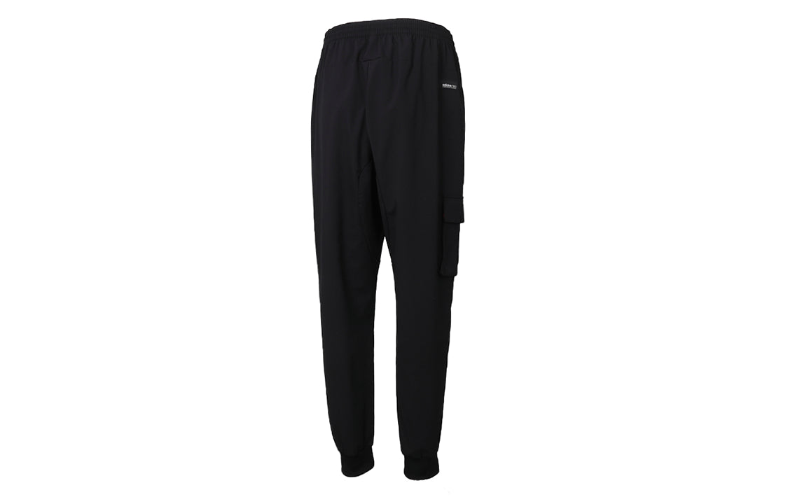 adidas neo Running Training Cozy Breathable Casual Woven Sports Pants Black GP4845