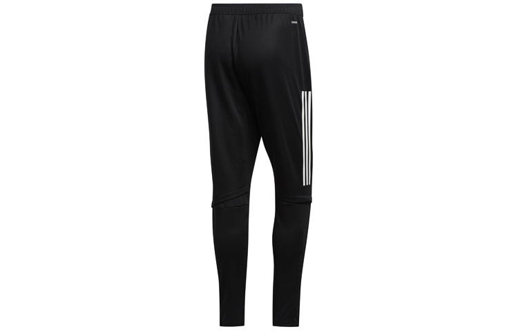adidas Knitted Casual Sports Running Long Pants Men Black EA2475
