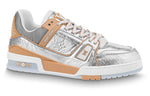 LOUIS VUITTON LV Trainers 'Silver with Orange' 1A996D
