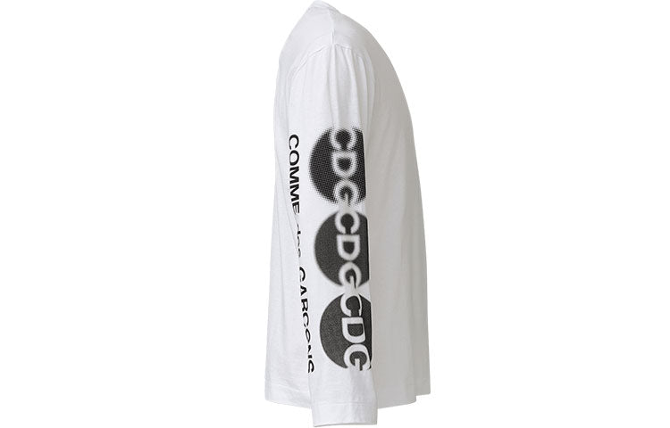 COMME des GARCONS CDG String mark Logo Long-sleeve Tee 'White' SZ-T008-051-2