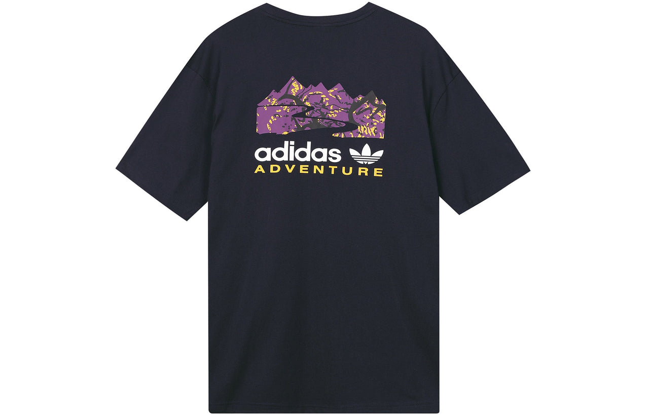 adidas originals Flmount Tee Printing Sports Short Sleeve Blue H13912