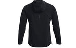 Men's Under Armour Out The Storm waterproof Light Woven Running Sports Hooded Jacket Black 1361502-001