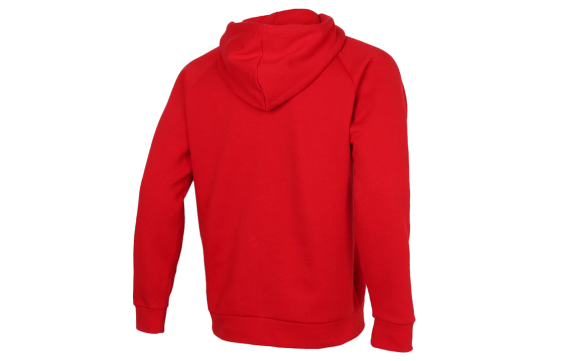 adidas originals 3d Trefoil Hood Logo Printing Fleece Lined Stay Warm Sports Red GN3554