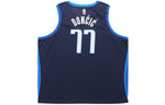 Nike NBA Retro Basketball Jersey/Vest SW Fan Edition Version Dallas Mavericks Doncic No. 77 Navy Blue CW6806-419