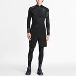 LOUIS VUITTON LV SS21 2054 Series Technical Print Half Zipper Long Sleeve For Men Black 1A8H7D