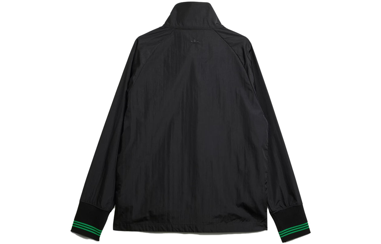 adidas x Wales Bonner Statement Stand Collar Top 'Black Green' IT9775