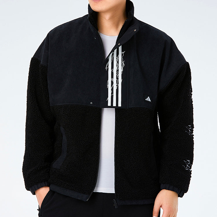 adidas Casual, Warm, Windproof Sports Jacket Men's Black GM4435