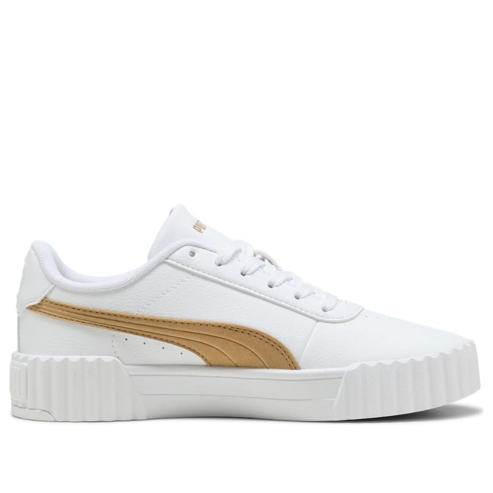 (WMNS) PUMA Carina 3.0 Aqua Metallics 'White Light Sand Gold' 400722-02