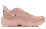(WMNS) Li-Ning New York Fashion Week Breathable Lightweight Casual Dad Shoes Pink AGLP104-2
