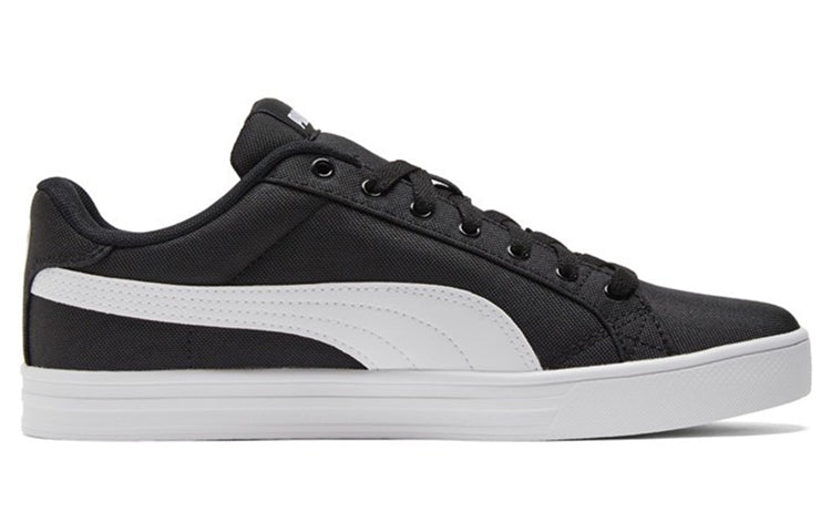PUMA Smash Vulc Retro Casual Skateboarding Shoes Unisex Black 385554-02