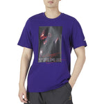 Men's adidas Tmac Tee 25th Character Alphabet Printing Round Neck Short Sleeve Blue T-Shirt HS8516