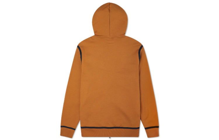 Converse UTILITY FULL ZIP Hoodie Asia Sizing 'Dark Soba Brown' 10019463-A13