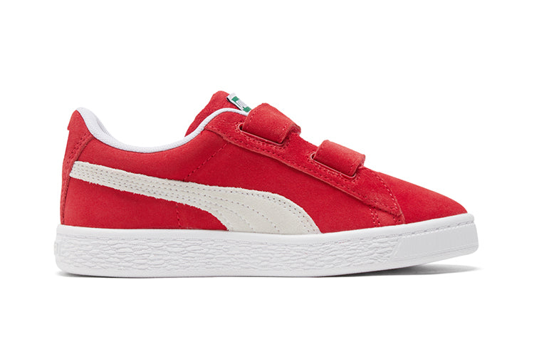 PUMA Suede Classic Xxi (Middle Kids) Casual Shoes White/Red 380563-02