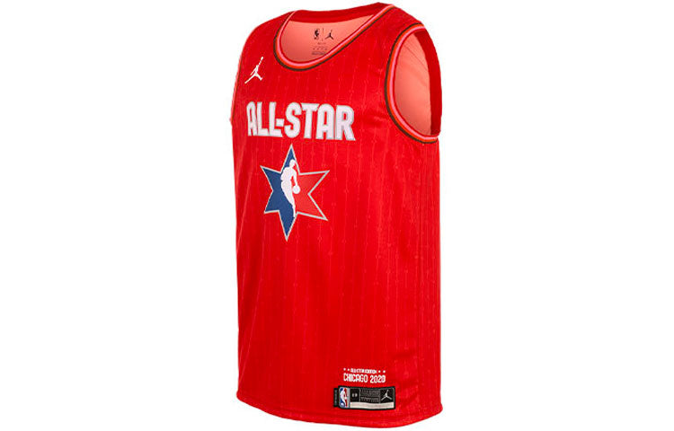 Men's Air Jordan NBA Sports Basketball 20 All-Star Curry 30 Red Jersey CJ1063-658