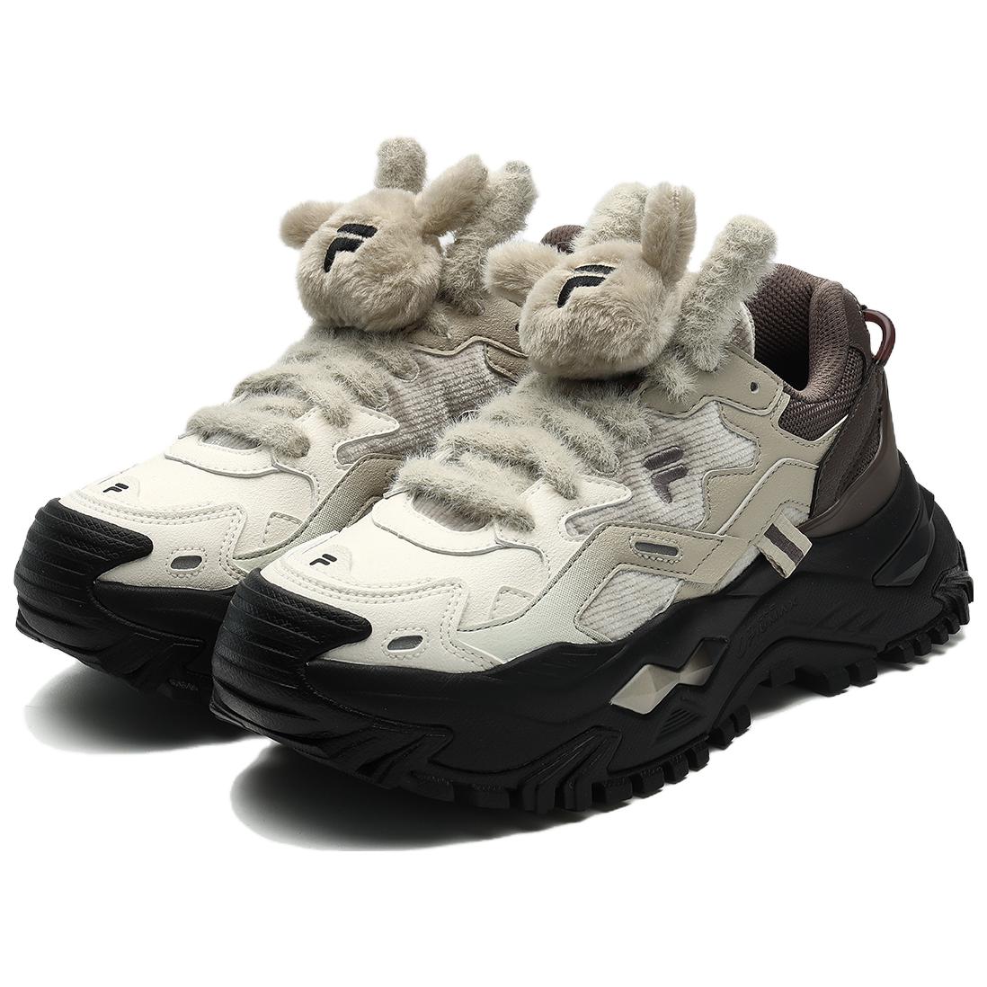 (WMNS) FILA FUSION BIANCO Sneakers 'White Grey Brown' T12W341302FGF