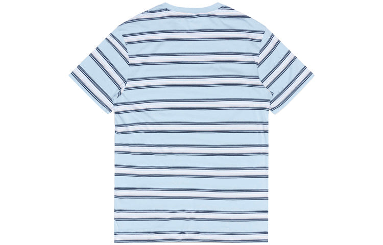 Men's Levis Loose Round Neck Stripe Short Sleeve Blue T-Shirt 29813-0102