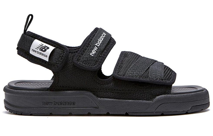 New Balance 3205 Series Velcro Minimalistic Casual Black Sandals 'Black White' SD3205GBK