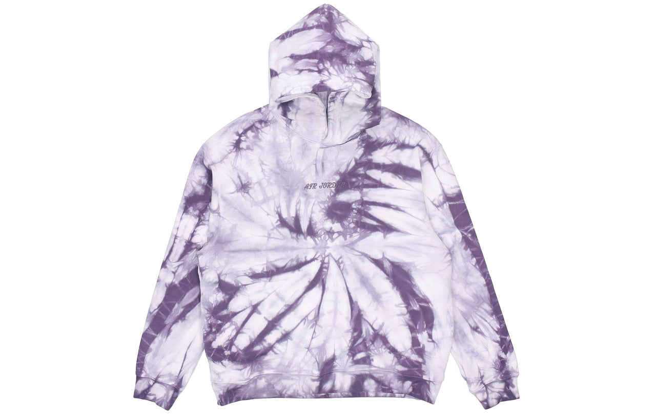 Men's Air Jordan Back Large Logo Printing Tie Dye Sports Purple DR2647-135