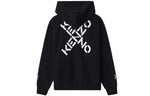 (WMNS) KENZO FW20 Alphabet Printing hooded Zipper Hoodie Black FA62BL8004MS-99
