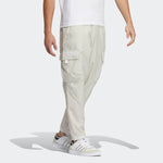 Men's adidas neo Solid Color Multiple Pockets Woven Bundle Feet Sports Pants/Trousers/Joggers Bauxite Brown HM7429