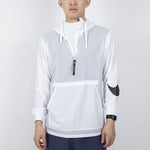 Nike Big Swoosh Large logo Half Zipper hooded Interchange Jacket White CW6207-100