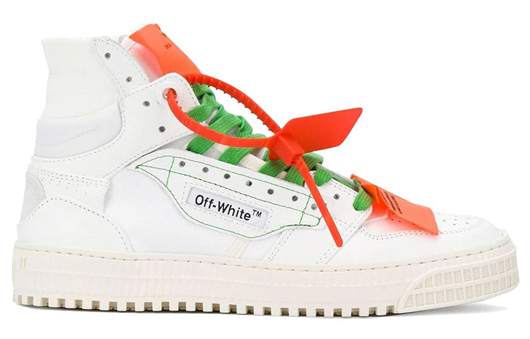 (WMNS) Off-White C/O Virgil Abloh Retro High Top Casual Skate Shoes White OWIA112R208000680100