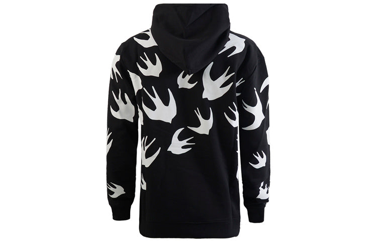Alexander McQueen Contrasting Colors Pattern Loose Hoodie 'Black' 527546-RLT72-1000