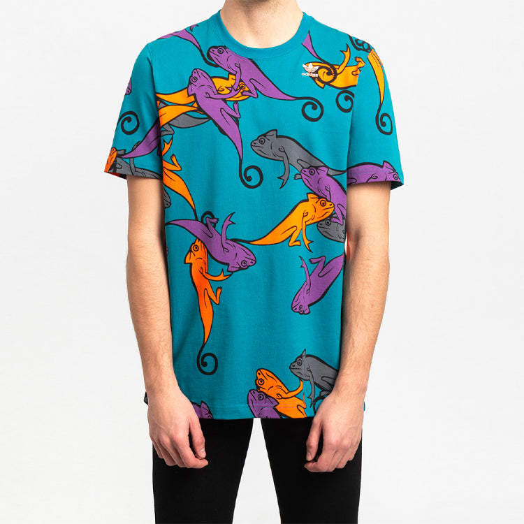 adidas originals Full Print Multicolor Dragon Printing Short Sleeve FM3686