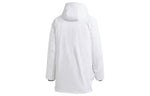 adidas Full-length zipper Cardigan Multiple Pockets Down Jacket Couple Style White GN9838