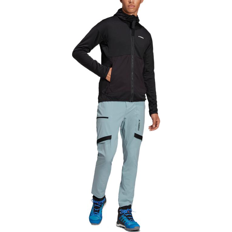 adidas Terrex Zupahike Pts Colorblock Elastic high waist Big Pocket Sports Pants Gray H51493