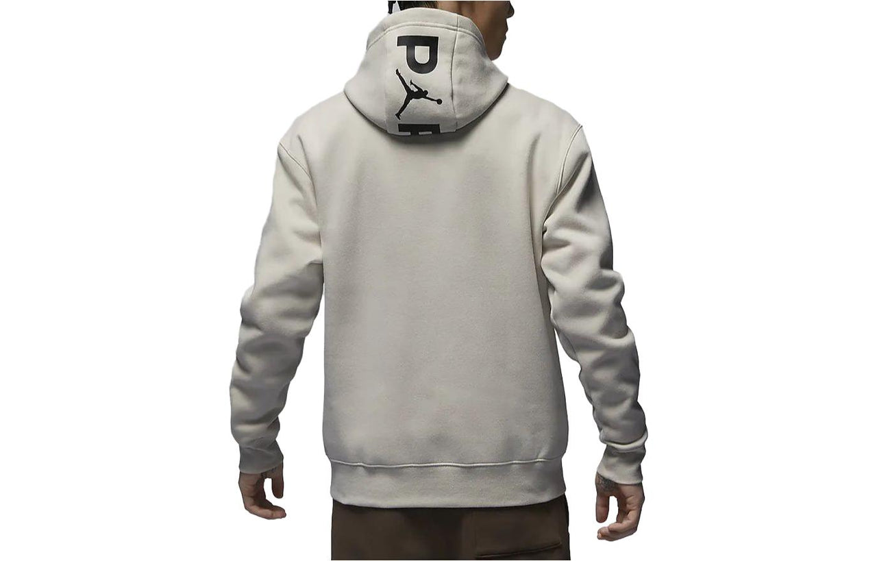 Air Jordan Paris Saint-Germain Logo Hoodie 'Light Bone Black' DZ2924-072