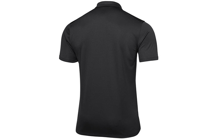 Nike Casual Solid Color Breathable Short Sleeve Polo Shirt Black CU9792-010