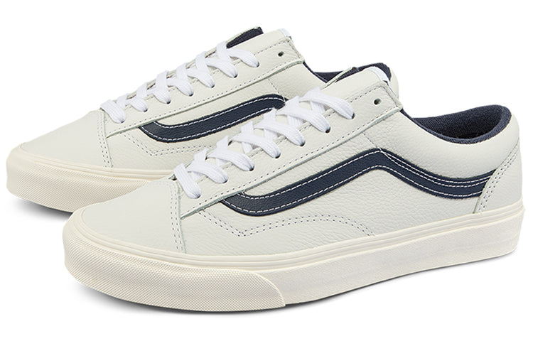 Vans Style 36 Low Tops Skateboarding Shoes Unisex White Blue Contrasting Colors VN0A3DZ3YY2