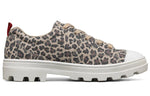 (WMNS) Skechers Roadies Low-Top Canvas Shoe Leopard/Grey 155115-LPD