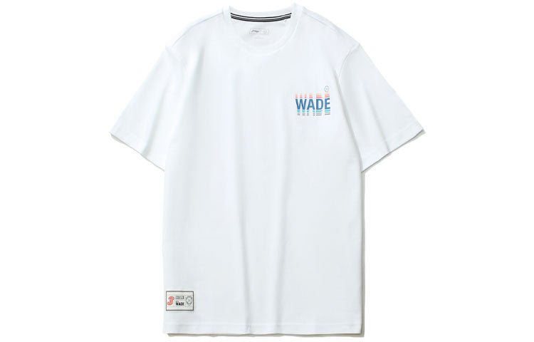 Li-Ning Way Of Wade Shadow Graphic T-shirt 'White' AHSR487-3