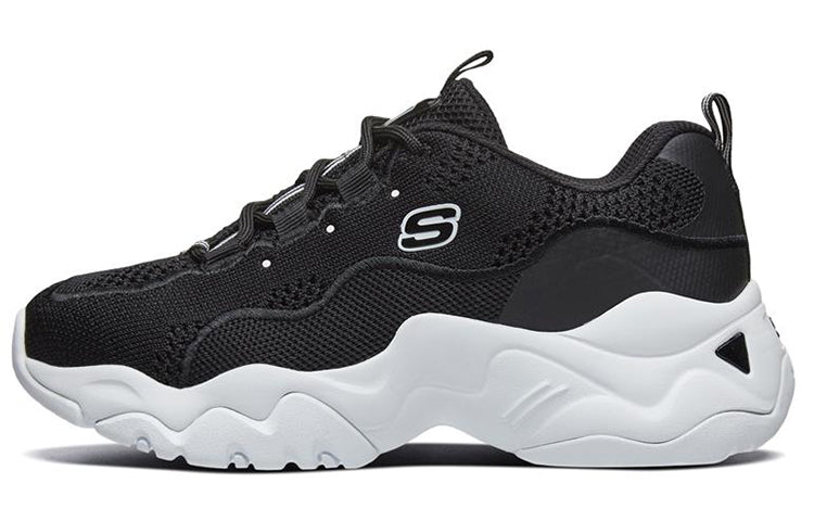 (WMNS) Skechers D Lites 3.0 Low-Top Daddy Shoes Black 66666210-BLK