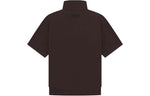 Fear of God Essentials Seal 3/4 Half Zip Sweatshirt 'Dark Brown' 125BT224095F