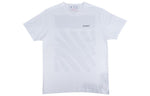 Men's Off-White SS22 Solid Color Cotton Zebra Printing Short Sleeve White T-Shirt OMAA027S22JER0100110