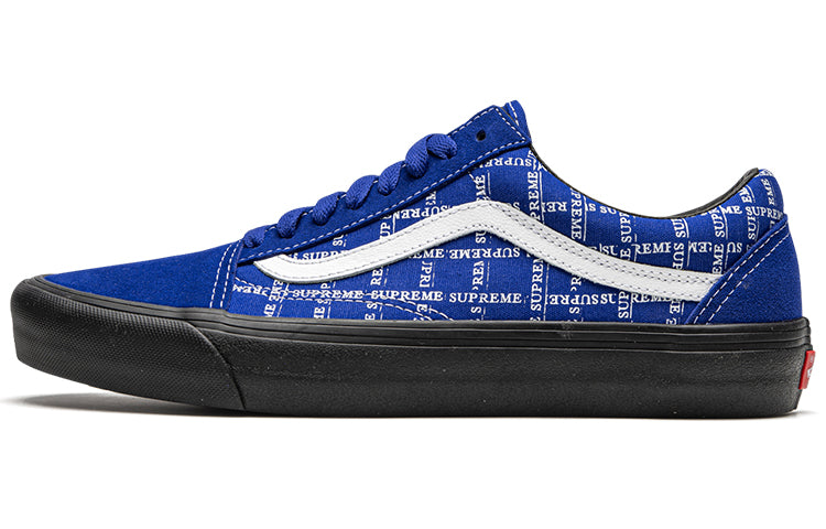 Vans Supreme x Old Skool Pro 'Logo Pattern - Royal' VN0A45JC2YX