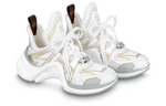 (WMNS) LOUIS VUITTON Archlight 1.0 Sneakers 'White with Gold Silver' 1AAVXU