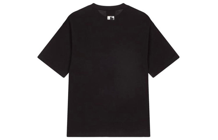 MLB  Disney Mickey Crossover New York Yankees Basic Printing Round Neck Short Sleeve Unisex Black 31TSK3031-50L