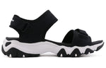 (WMNS) Skechers DLites 2.0 Fashion Black Sandals 88888160-BLK