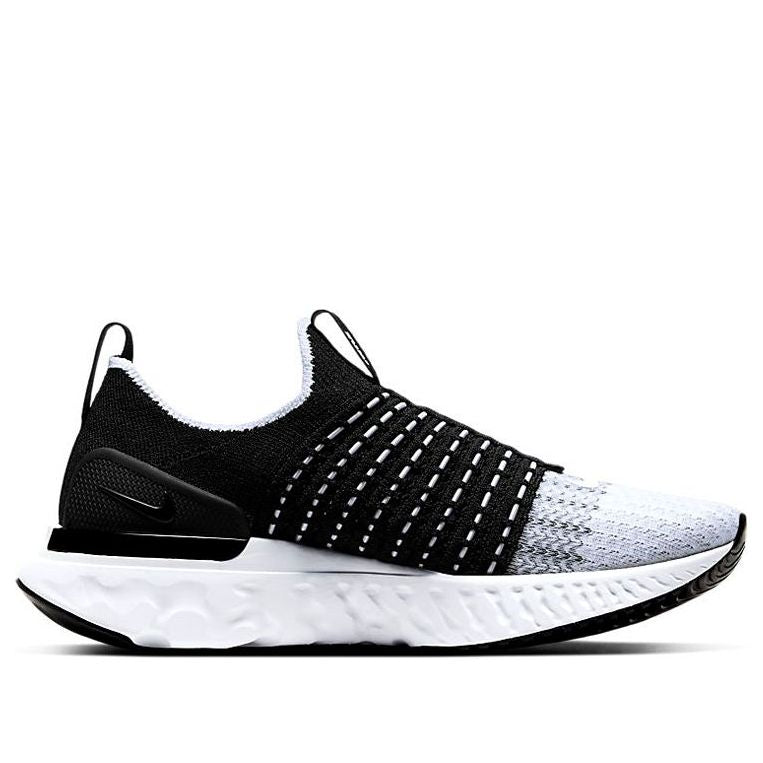 (WMNS) Nike React Phantom Run Flyknit 2 'Black White' CJ0280-001