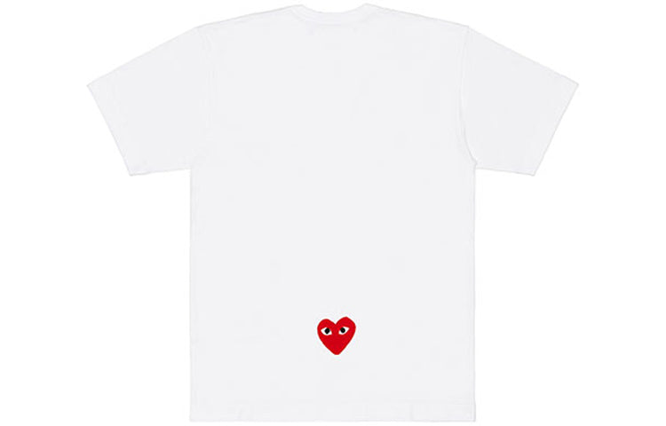 (WMNS) COMME des GARCONS PLAY x CDG Crossover Logo T-Shirt 'White' AE-T101-051-1